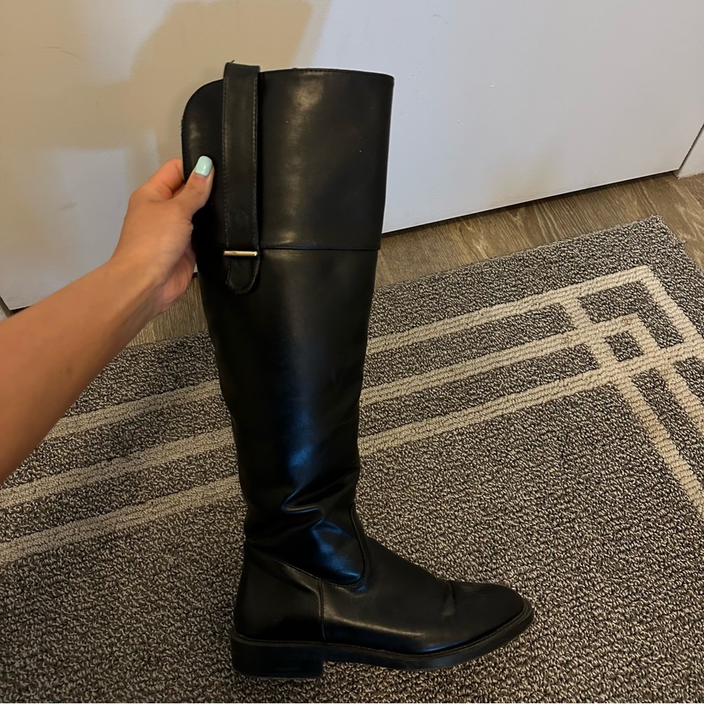 Black Knee High Boots